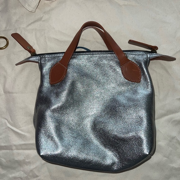 Parker Thatch stardust Silver STARDUST Metallic leather small Charlie - Picture 2 of 6